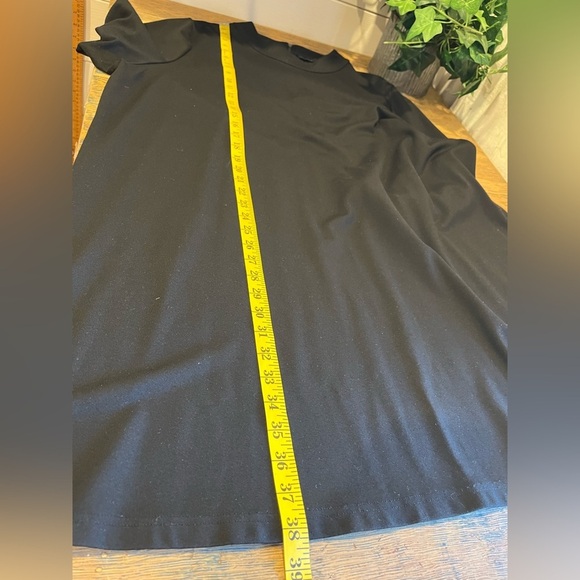 WOMANCE  black dress size 3x dress, high collar, zipper at the back. - Picture 4 of 9